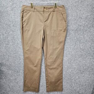 Saint Sofia Pants Womens 16 XL Khaki Tan Organic Cotton Smart Trouser Work 37x28